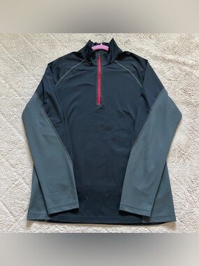 Obermeyer Black Athletic Quarterzip Men's Size L